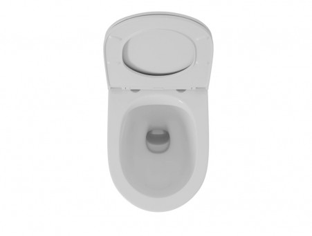 Унитаз Подвесной «D&K» Matrix, Безободковый, Сиденье Микролифт, Белый (DT1396016)