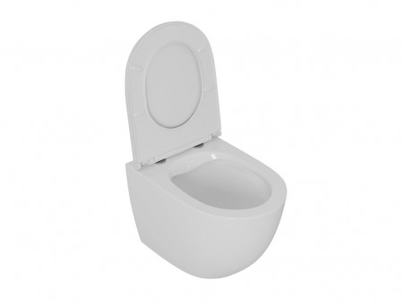 Унитаз Подвесной «D&K» Matrix, Безободковый, Сиденье Микролифт, Белый (DT1396016)