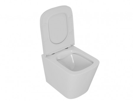 Унитаз Подвесной «D&K» Berlin, Безободковый, Сиденье Микролифт, Белый (DT1436516)