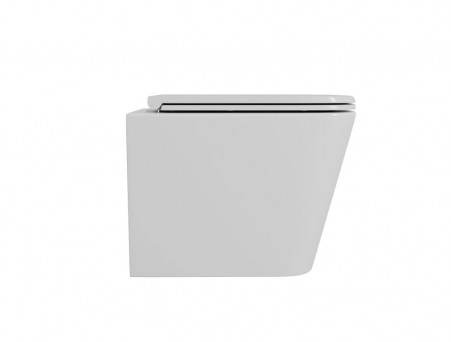 Унитаз Подвесной «D&K» Berlin, Безободковый, Сиденье Микролифт, Белый (DT1436516)