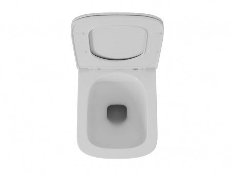 Унитаз Подвесной «D&K» Berlin, Безободковый, Сиденье Микролифт, Белый (DT1436516)