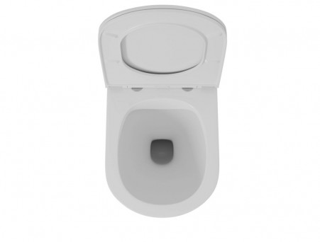 Унитаз Подвесной «D&K» Venice, Безободковый, Сиденье Микролифт, Белый (DT1026016)