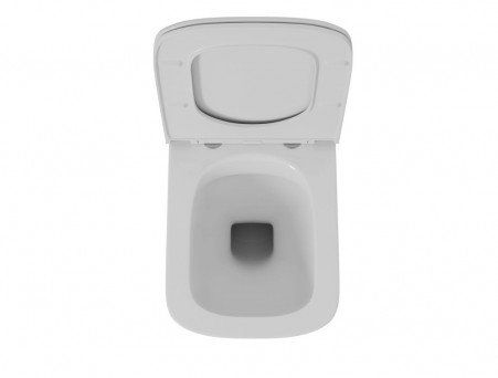 Унитаз Подвесной «D&K» Quadro, Безободковый Сиденье Микролифт, Белый (DT1516016)