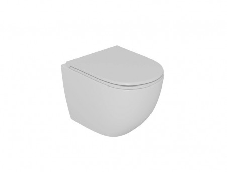 Унитаз Подвесной «D&K» Matrix, Безободковый, Сиденье Микролифт, Белый (DT1396516)