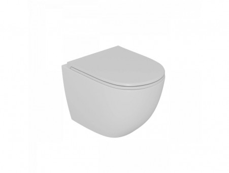 Унитаз Подвесной «D&K» Matrix, Безободковый, Сиденье Микролифт, Белый (DT1396516)