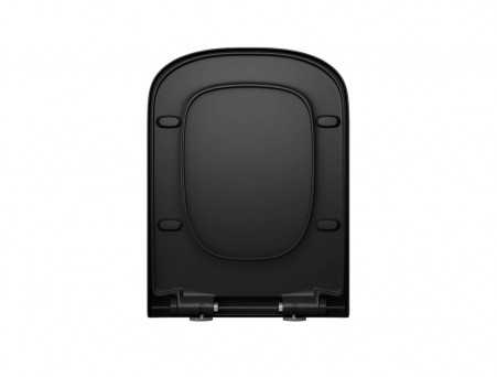 Унитаз Подвесной «D&K» Berlin, Безободковый, Сиденье Микролифт, Черный (DT1436025)