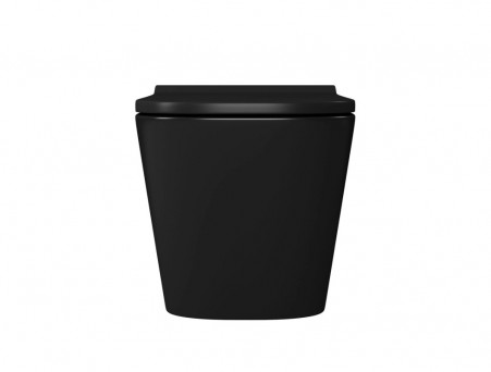 Унитаз Подвесной «D&K» Berlin, Безободковый, Сиденье Микролифт, Черный (DT1436025)