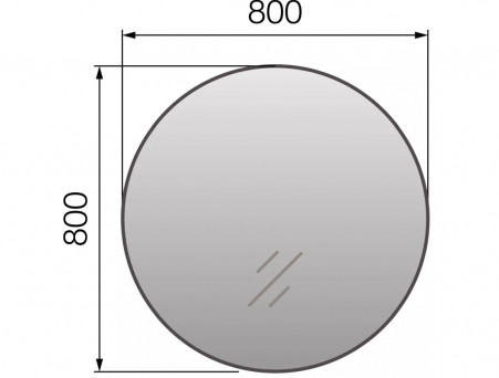 Зеркало «MarkaOne» Aurora 80, Зеркало (У85578)