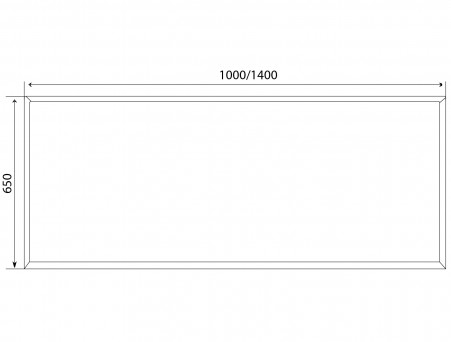 Зеркало «MarkaOne» Glace 140x65, Зеркало (У73579)