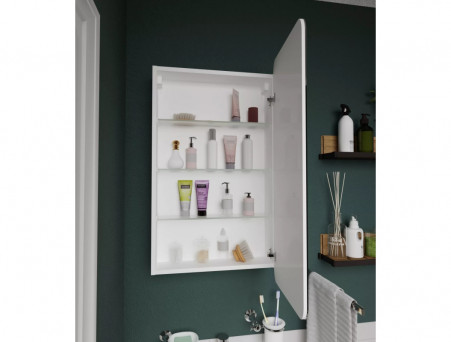 Зеркало-Шкаф «MarkaOne» Nuvo 50, Белый (У83224)