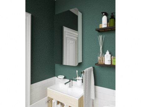 Зеркало-Шкаф «MarkaOne» Nuvo 50, Белый (У83224)