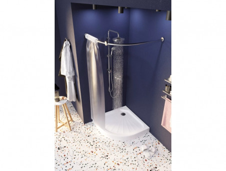 Поддон «MarkaOne» Tondo Полукруг, 100x100, Белый (01пто10)