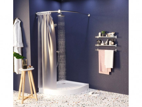 Поддон «MarkaOne» Tondo Полукруг, 100x100, Белый (01пто10)