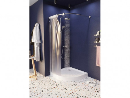 Поддон «MarkaOne» Tondo Полукруг, 90x90, Белый (01пто90)