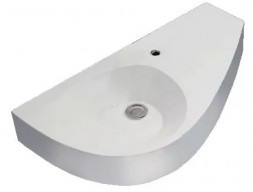 Раковина «MarkaOne» Piccolo Polytitan L 85, Белый (07элпк85л)