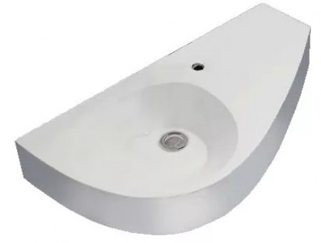 Раковина «MarkaOne» Piccolo Polytitan L 85, Белый (07элпк85л)