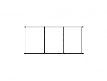 Рама «MarkaOne» Разборная Esma 190x90, Черный (03эс1990)
