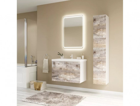 Тумба «MarkaOne» Mix 80П 2я. Push, Бетон (У55906)