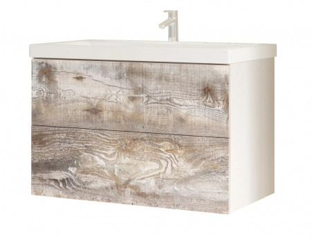 Тумба «MarkaOne» Mix 80П 2я. Push, Бетон (У55906)