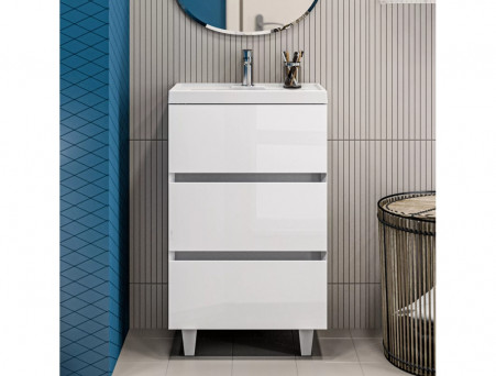 Тумба с Раковиной «MarkaOne» Bumble 50Н 2я., Белый (У88747)