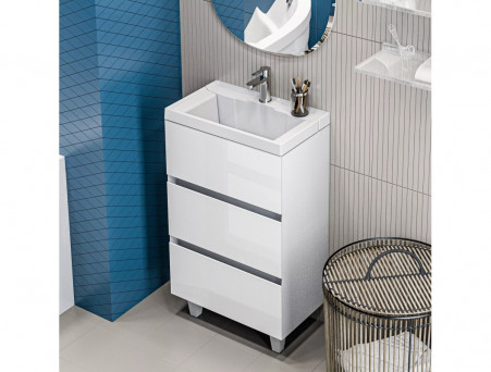 Тумба с Раковиной «MarkaOne» Bumble 50Н 2я., Белый (У88747)