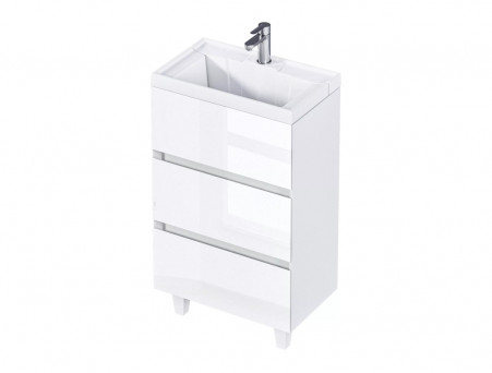 Тумба с Раковиной «MarkaOne» Bumble 50Н 2я., Белый (У88747)