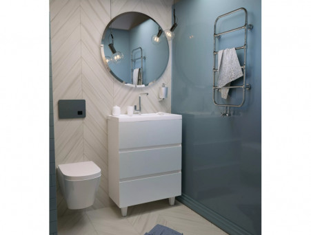 Тумба с Раковиной «MarkaOne» Bumble 50Н 2я., Белый (У88747)