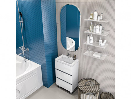 Тумба с Раковиной «MarkaOne» Bumble 50Н 2я., Белый (У88747)