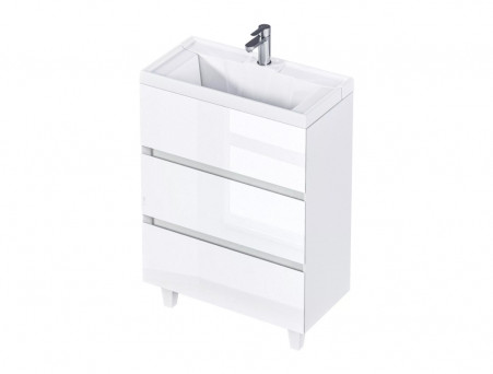 Тумба с Раковиной «MarkaOne» Bumble 60Н 2я., Белый (У90671)