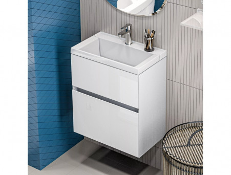 Тумба с Раковиной «MarkaOne» Bumble 60П 1я., Белый (У90670)