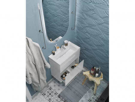 Тумба с Раковиной «MarkaOne» Bumble 60П 1я., Белый (У90670)