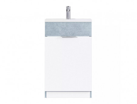 Тумба с Раковиной «MarkaOne» Revo 50Н 1д., Бетон Светло-Серый (У99085)