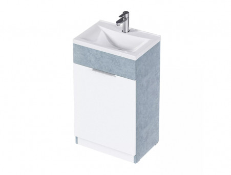 Тумба с Раковиной «MarkaOne» Revo 50Н 1д., Бетон Светло-Серый (У99085)