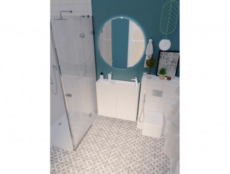 Тумба с Раковиной «MarkaOne» Stretto 80П 1д., Белый (У92325)