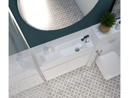 Тумба с Раковиной «MarkaOne» Stretto 80П 1д., Белый (У92325)