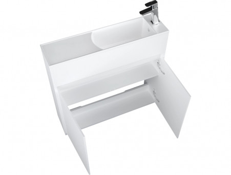 Тумба с Раковиной «MarkaOne» Stretto 80П 1д., Белый (У92325)