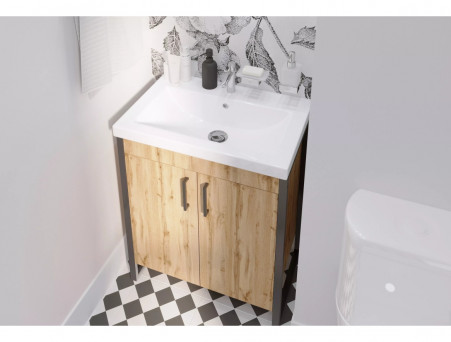 Тумба «MarkaOne» Grunge Loft 70Н 1я., Дуб Вотан (Ц0000008499)