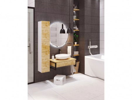Тумба «MarkaOne» Grunge Loft 80П 1я., Дуб Вотан (У85842)