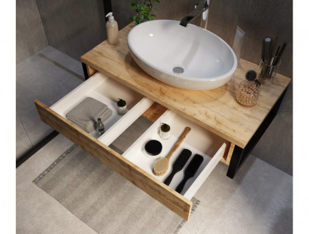 Тумба «MarkaOne» Grunge Loft 90П 1я., Дуб Вотан (У85843)