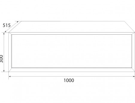 Тумба «MarkaOne» Milacco 100П 1я., Pure White (У83577)
