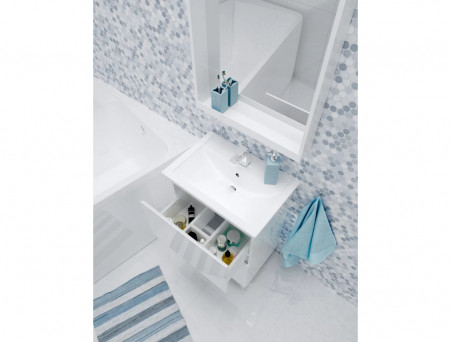 Тумба «MarkaOne» New Aris 60Н 2я., Белый Глянец (Ц0000019917)