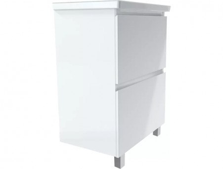 Тумба «MarkaOne» New Aris 60Н 2я., Белый Глянец (Ц0000019917)