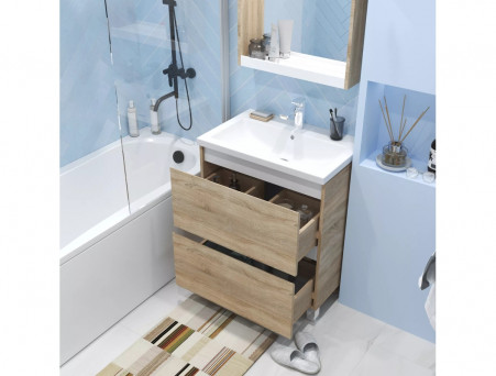 Тумба «MarkaOne» New Aris 60Н 2я., Дуб Сонома (Ц0000019918)