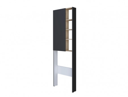 Шкаф Фасадный «MarkaOne» Gaula 60Н 1д., Черный (У92548)