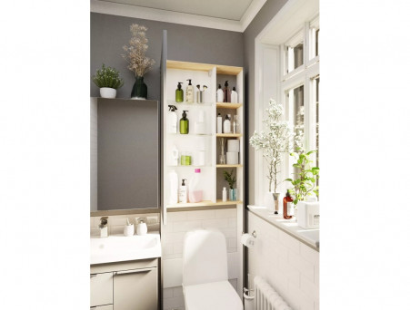 Шкаф Фасадный «MarkaOne» Gaula 60Н 1д., Черный (У92548)