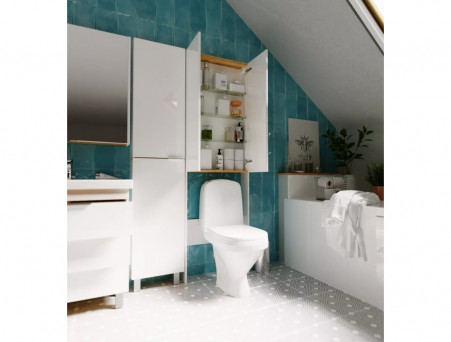 Шкаф Фасадный «MarkaOne» Gaula 60Н 2д., Черный (У92549)