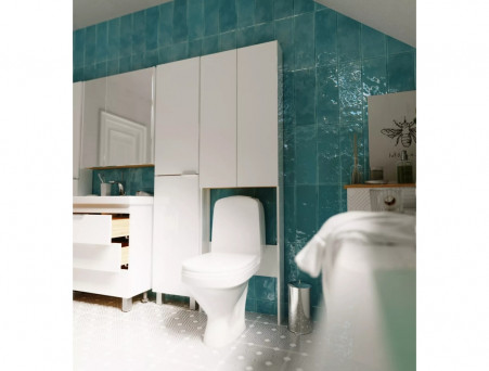 Шкаф Фасадный «MarkaOne» Gaula 60Н 2д., Черный (У92549)