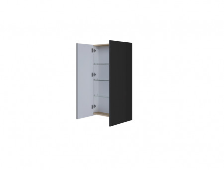 Шкаф Фасадный «MarkaOne» Gaula 60Н 2д., Черный (У92551)