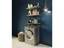 Шкаф над Стиральной Машиной «MarkaOne» Grunge Loft 170x65, Дуб Вотан (Ц0000005440)