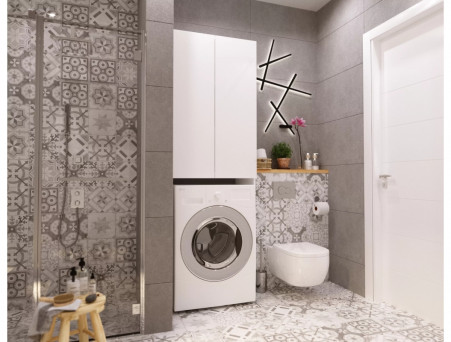 Шкаф Фасадный «MarkaOne» Wall 67 2д., Белый (У79528)